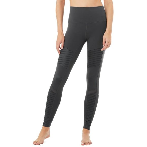 ALO Yoga Pants - Alo Yoga High-Waist Moto Legging Grey S